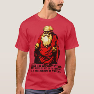Diogenes Philosophers Wisdom on Simplicity T-Shirt