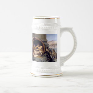 Diogenes Surrounded by Dogs - by Jean Leon Gerome Beer Stein
