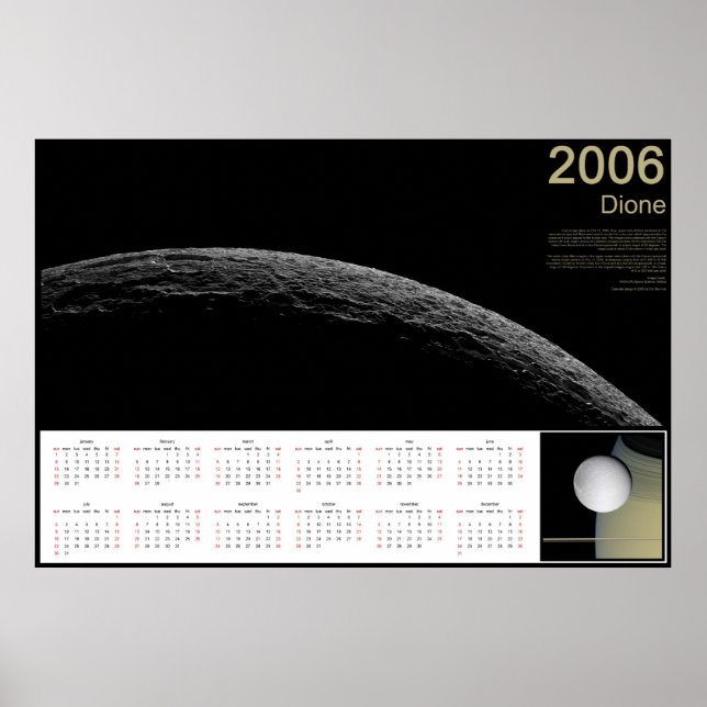 Dione 2006 Calendar Poster (Front)