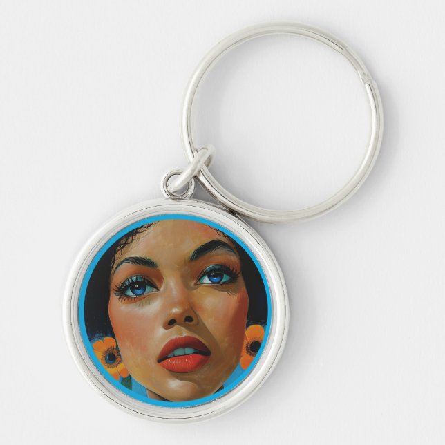 Dionne by KAB Premium Round Keychain (Front)