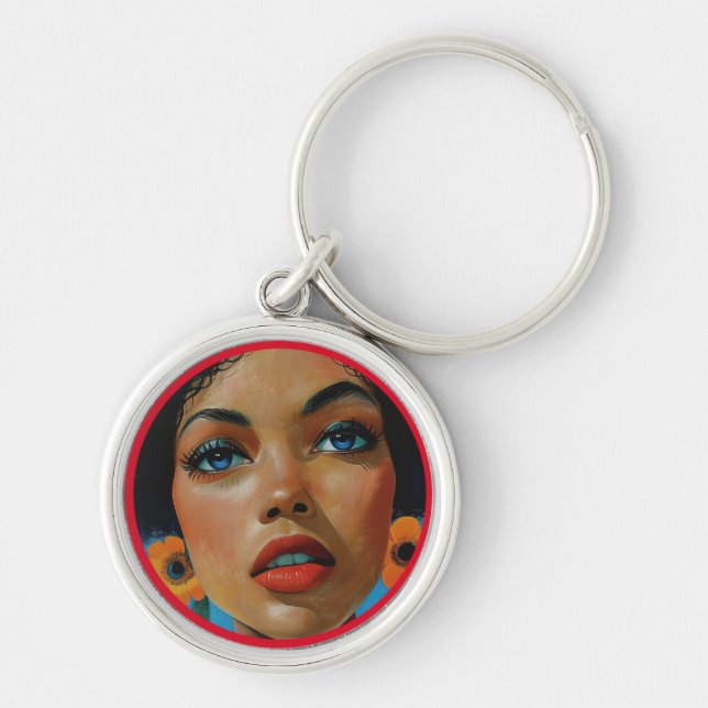Dionne by KAB Premium Round Keychain (Front)
