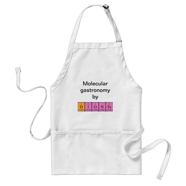 Dionte periodic table name apron (Front)