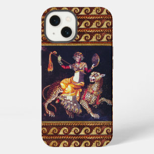 DIONYSOS WITH A SPEAR RIDING LEOPARD Greek Mosaic iPhone 13 Case
