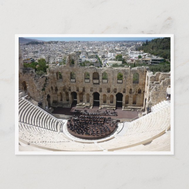 dionysus acropolis border postcard (Front)