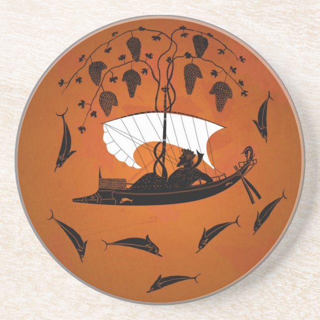 Dionysus and the Dolphins Coaster (Front)