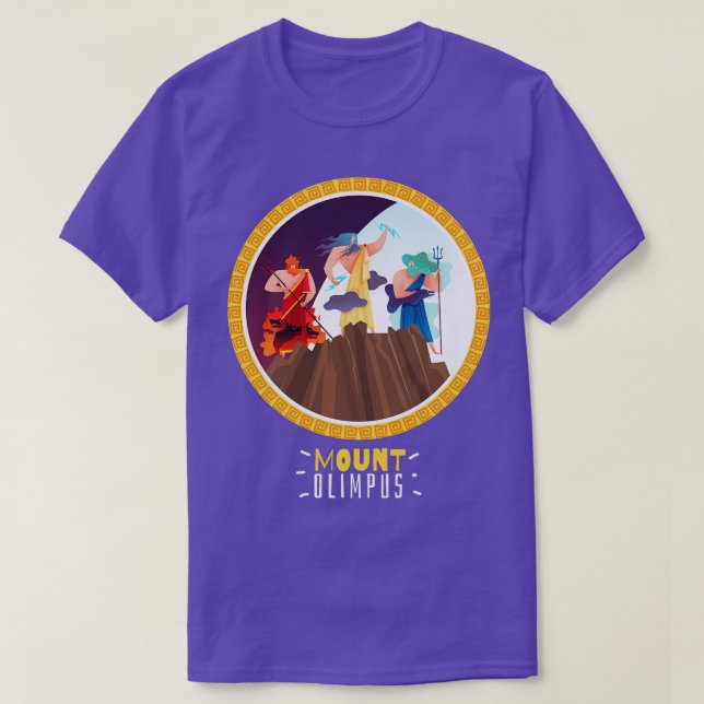 Dionysus God Mount Olimpus T-Shirt (Design Front)