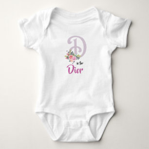 Dior Name Baby Outfit Letter D Romper Girl Floral