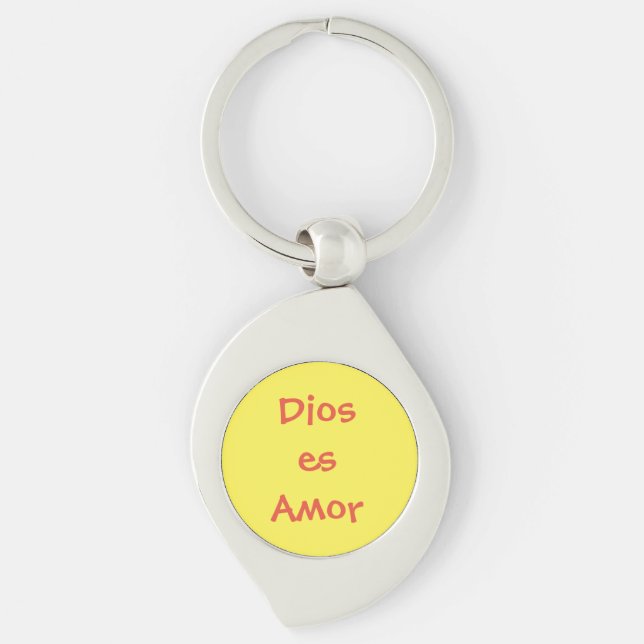 Dios es amor keychain (Front)