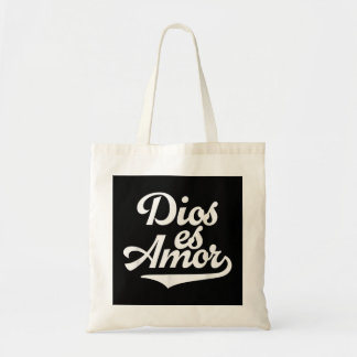 Dios Es Amor Spanish Christian Catholic Message Go Tote Bag