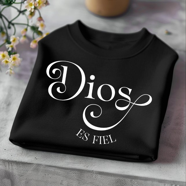 Dios Es Fiel Chrétien T-shirt Espagnol (Créateur téléchargé)