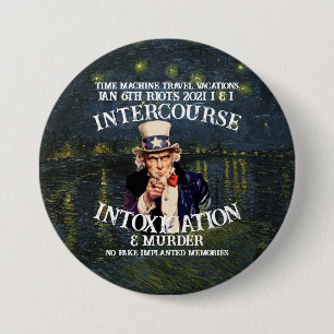 Dioxide Trump 3 Inch Round Button