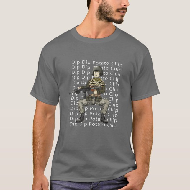 Dip Dip Potato Chip Hank Jed retro T-Shirt (Front)