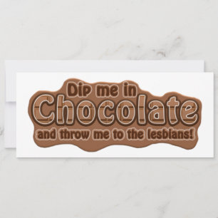DIP ME IN CHOCOLATE invitation - personnaliser