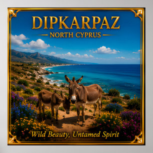 Dipkarpaz North Cyprus Untamed Island Escape Poster