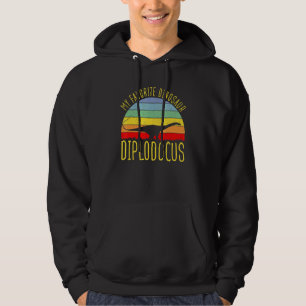 Diplodocus Is My Favourite Dinosaur - Vintage Dino Hoodie