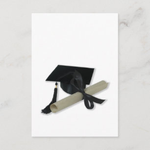 Diploma and Graduation Cap ( Mortar Board ) Announcement