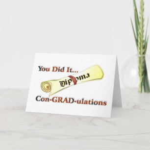 Diploma Congratulations Card