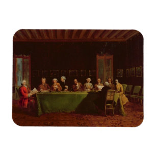 Diplomats Meeting (oil on canvas) Magnet