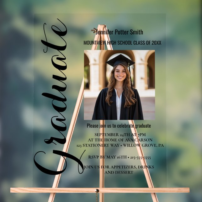 diplômé acrylique (Neutre)