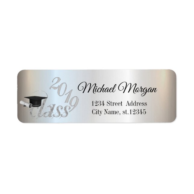 Diplômé Argent Élégant (Devant)