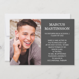 Diplôme Brown 2 faces 3 Faire-part photo