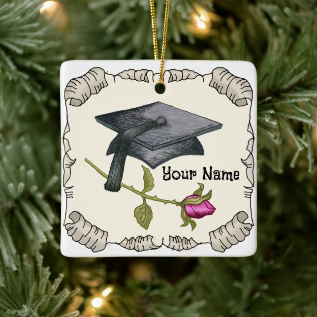 Diplôme Cap Rose ornement (Arbre)