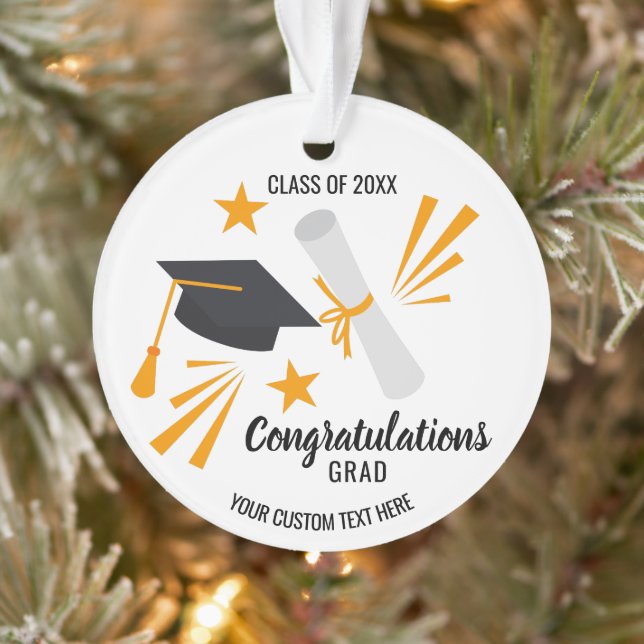 Diplôme de fin d'études de la classe de 20XX Custo (Arbre)