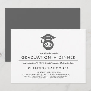 Diplôme d'optométrie   Invitation minimaliste