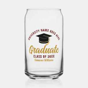 Diplôme d'or Maroon Diplômé personnalisé