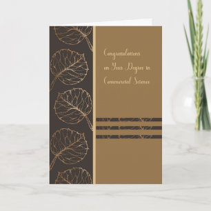 Diplôme en science commerciale Carte