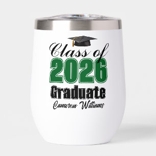 Diplômé personnalisé vert de la promotion 2026