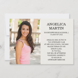 Diplôme recto-verso 3 Détails photo Faire-part