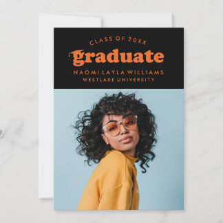 DIPLÔME RÉTRO MODERNE | INVITATION À LA DIPLÔME