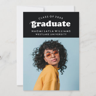 DIPLÔME RÉTRO MODERNE | INVITATION À LA DIPLÔME