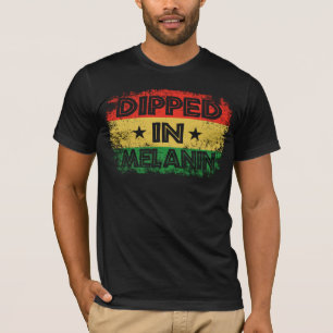 Dipped In Melanin Proud African Black History Gift T-Shirt