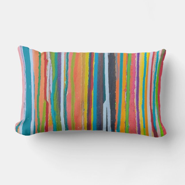 Dipped in Sugar Cotton Lumbar Throw Pillow (Front)