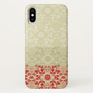 Dipped Vintage Elegant Chic Damask Lace Florals iPhone X Case