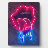 Dipping Lips Neon Sign, Dripping Love Led Sign, wa