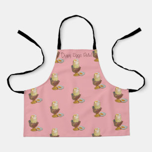 dippy egg shaped chicken egg cup fun  apron