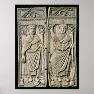 Diptych of Boethius  Consul in 487 AD Poster