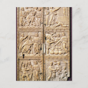 Diptych showing the Miracles of Christ Postcard