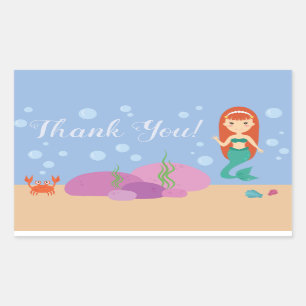 Dire de sirène d'océan vous remercient autocollant