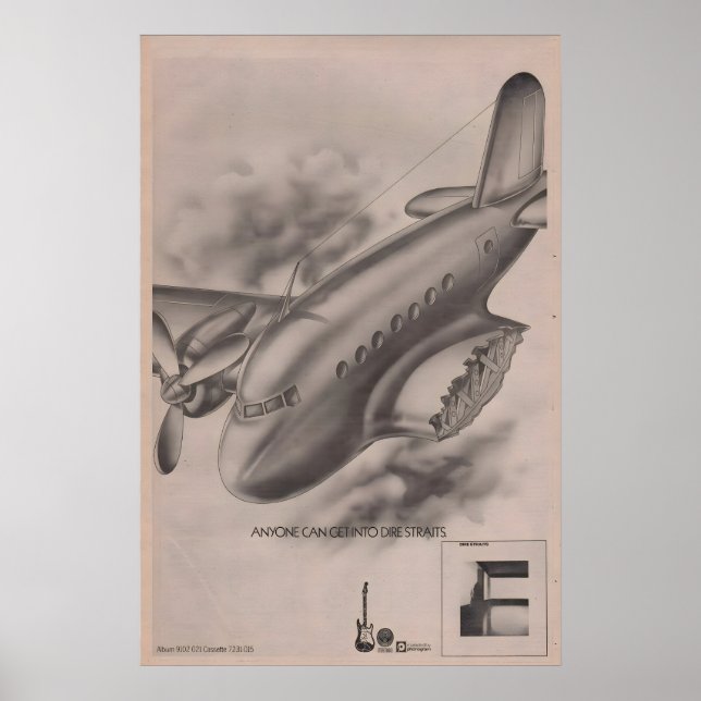 DIRE STRAITS Poster - original 1978 NME - Anyone (Front)