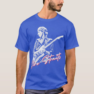 Dire Straits Retro Faded Style Fan Design T-Shirt