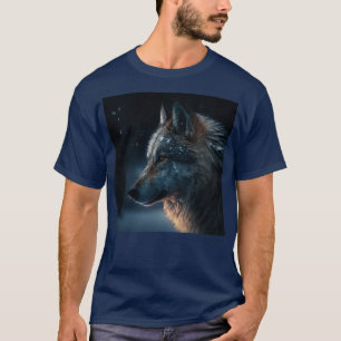 Dire Wolf Ai Artificial Intelligence Art Work T-Shirt
