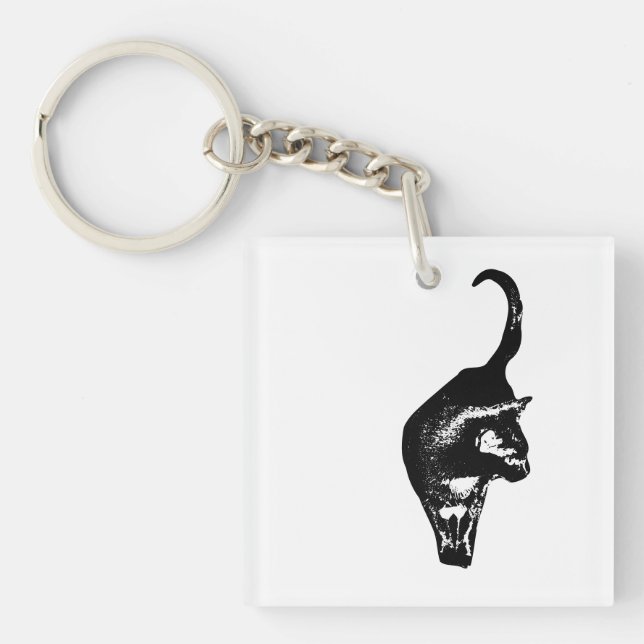 Direct Cat Charm Keychain (Front)