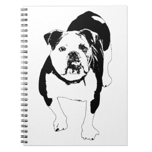 Direct Look, Bulldog Vector Notes Notebook