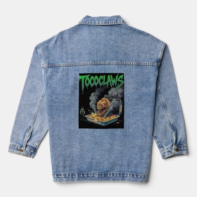 Direct & Punchy): Pizza Lunchable Lich - Build You Denim Jacket (Back)