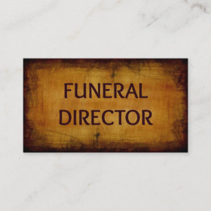 Directeur funéraire Carte de visite