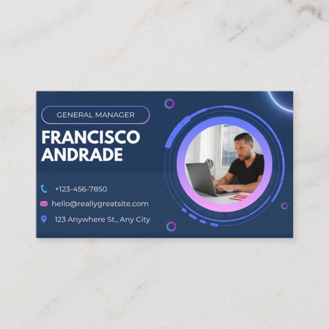 Directeur général | Carte de visite professionnell (Devant)